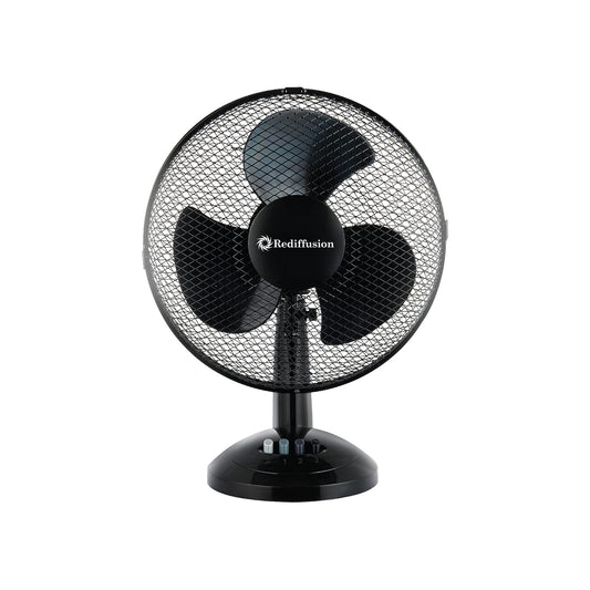 Rediffusion Black Table Fan