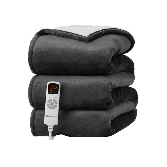 Rediffusion Electric Heated Blanket - Charcoal
