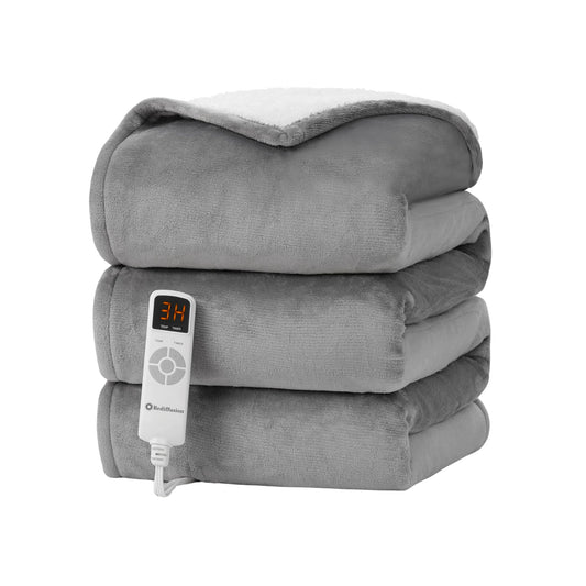 Rediffusion Electric Heated Blanket - Grey