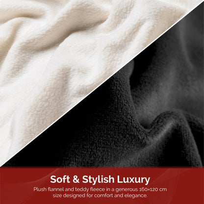 Rediffusion CosySnug Luxury Heated Throw Black