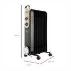Rediffusion Vintage 9 Fin Oil Filled Radiator