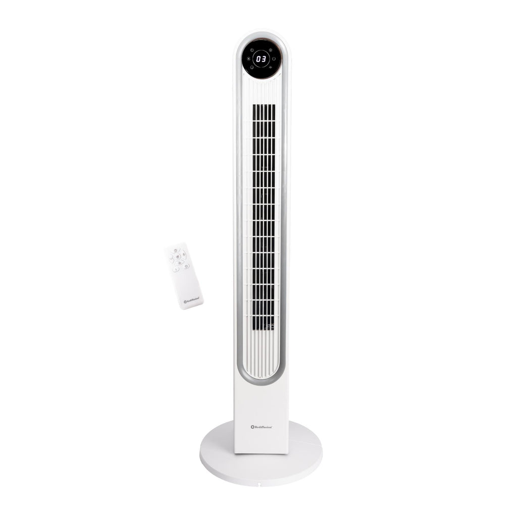 Rediffusion Halo 42" Digital Tower Fan - White