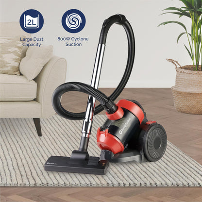 Rediffusion Multi Cyclonic Bagless Vacuum Cleaner Red