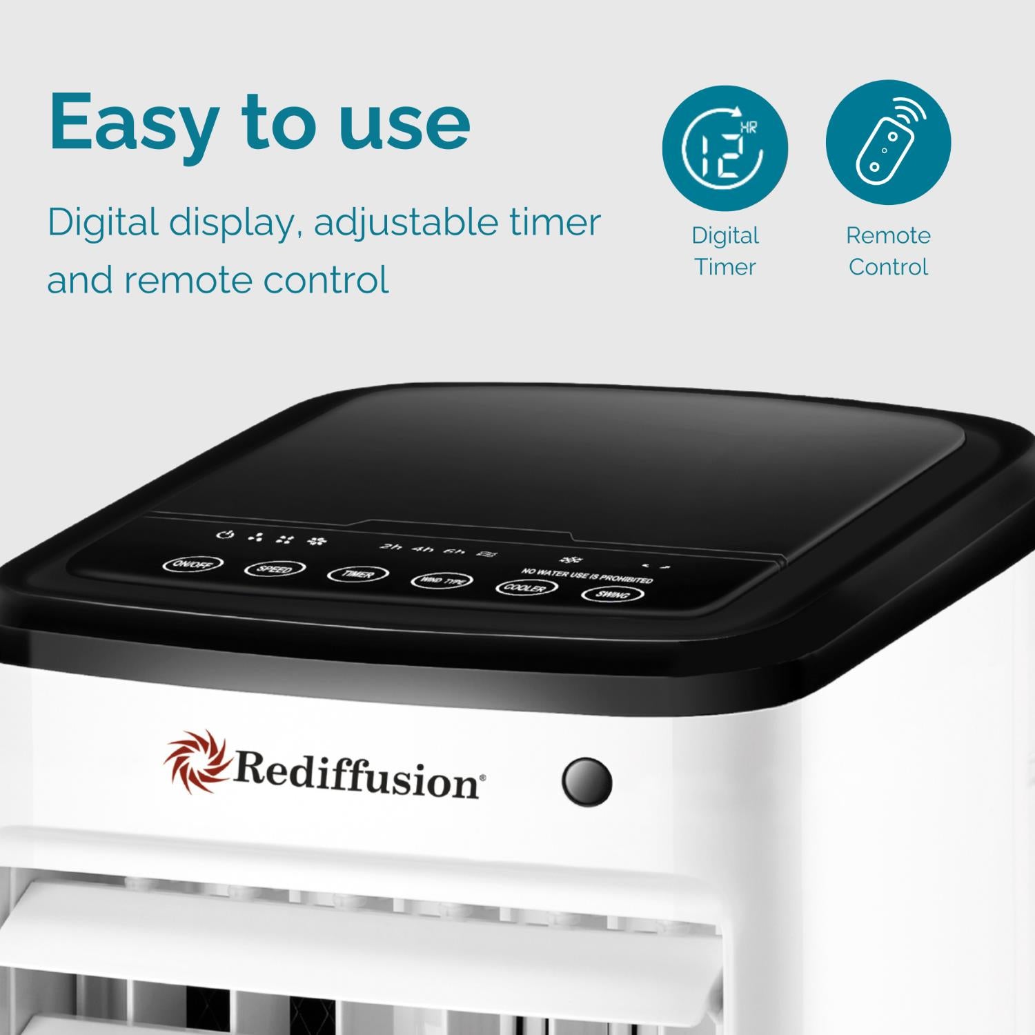 Rediffusion 4L Portable Air Cooler