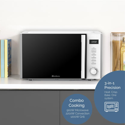 Rediffusion 30L Digital Combination Microwave with Grill & Convection – White