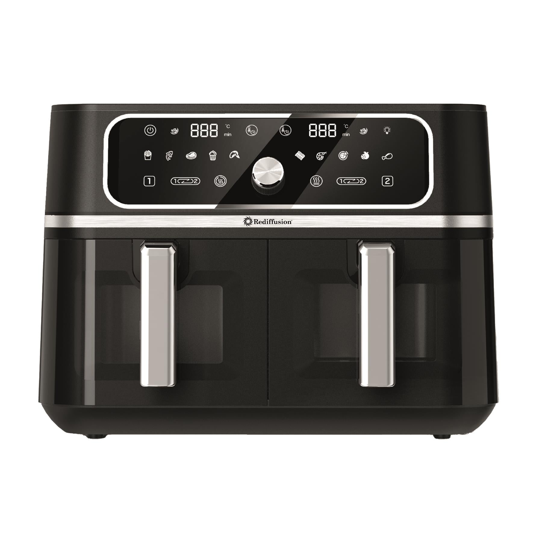 Rediffusion ClearCook 9L Dual Zone Air Fryer with Viewing Window