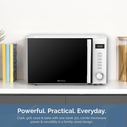 Rediffusion 30L Digital Combination Microwave with Grill & Convection – White