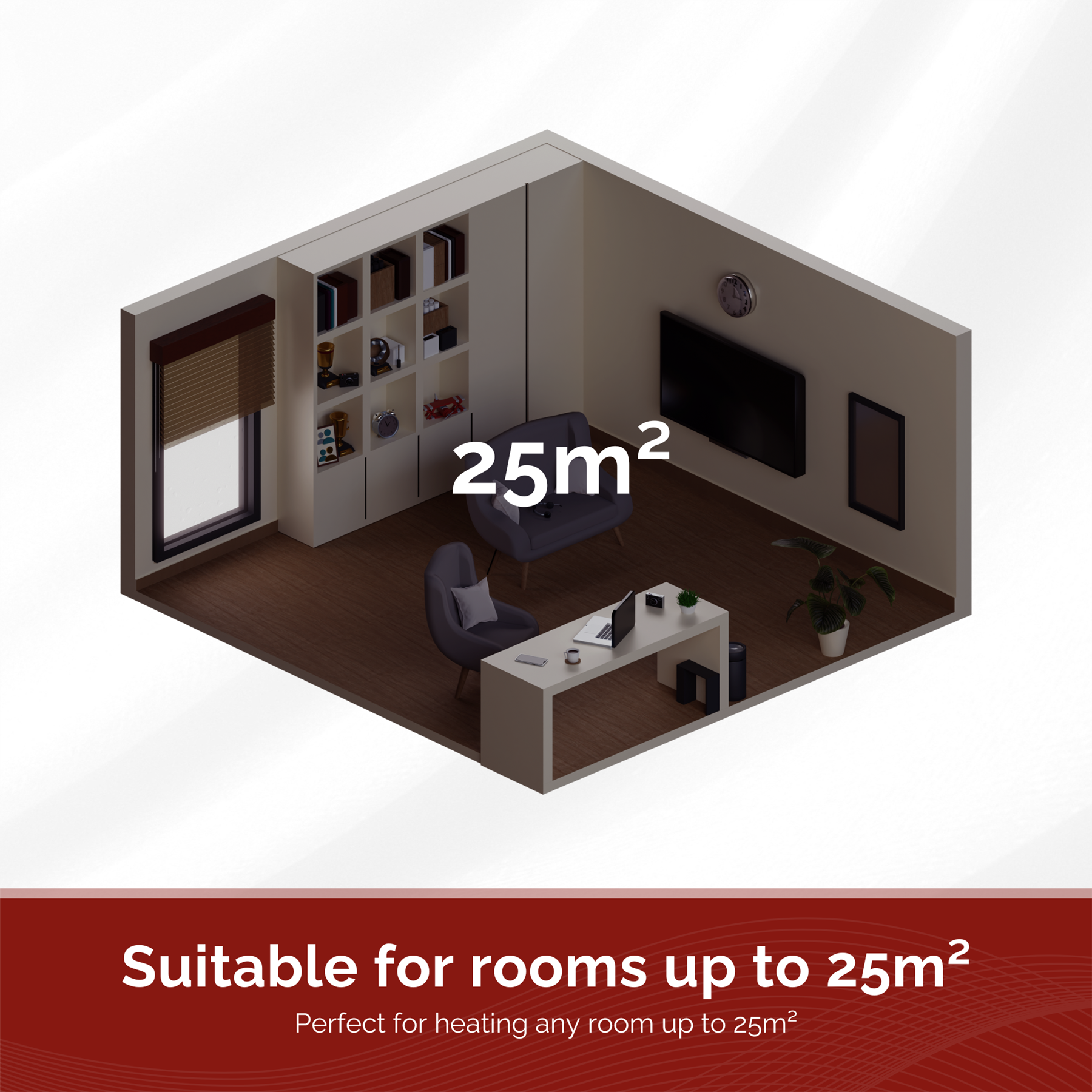 Rediffusion Vintage 9 Fin Oil Filled Radiator 2KW Blue