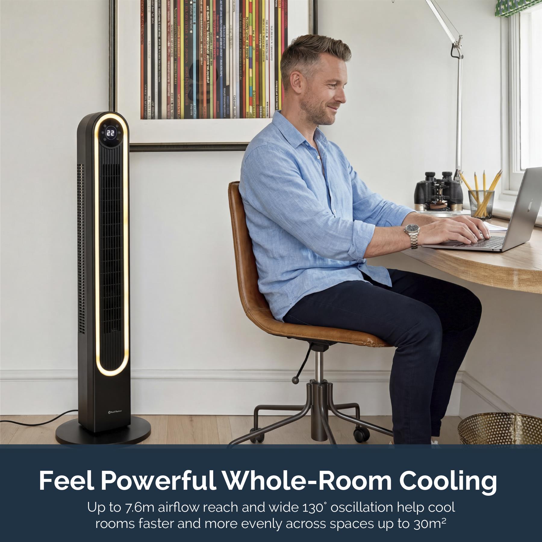 Rediffusion Halo 42" Digital Tower Fan
