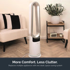 Rediffusion ZenAir Bladeless 3 in 1 Air Purifier, Fan & Heater - White