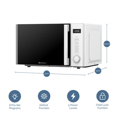 Rediffusion 30L Digital Combination Microwave with Grill & Convection – White