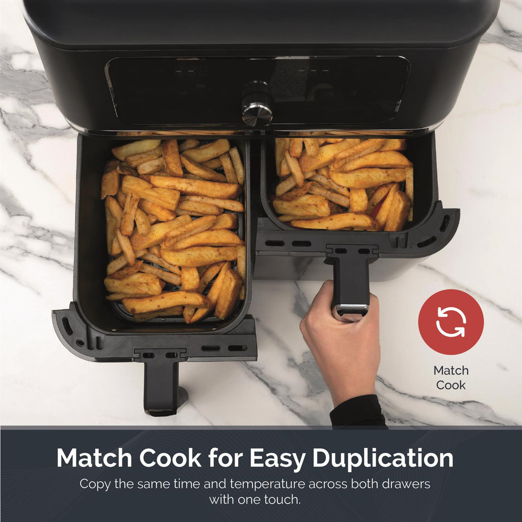 Rediffusion ClearCook 9L Dual Zone Air Fryer with Viewing Window
