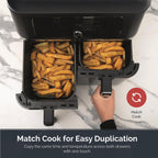 Rediffusion ClearCook 9L Dual Zone Air Fryer with Viewing Window
