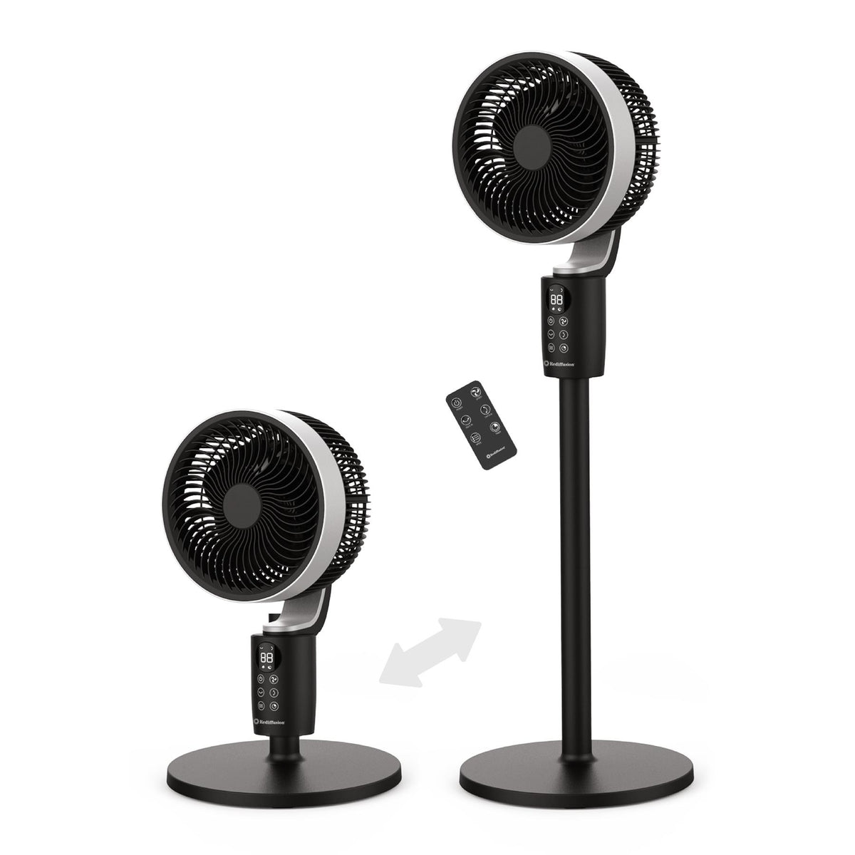 Rediffusion Air360 Oscillating Fan - Black