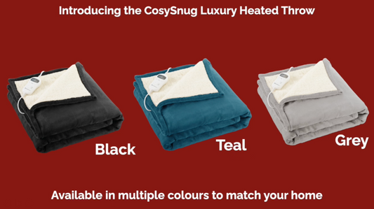 Rediffusion CosySnug Luxury Heated Throw Black