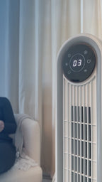 Rediffusion Halo 42" Digital Tower Fan - Black